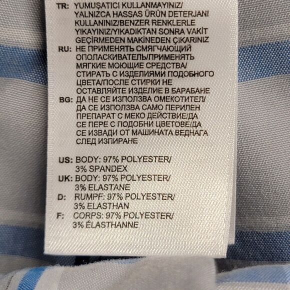 Adidas Golf Mens Plaid Flat Front Walking Shorts Size 38 (Chrome/Prime Blue) $60 - Picture 3 of 11